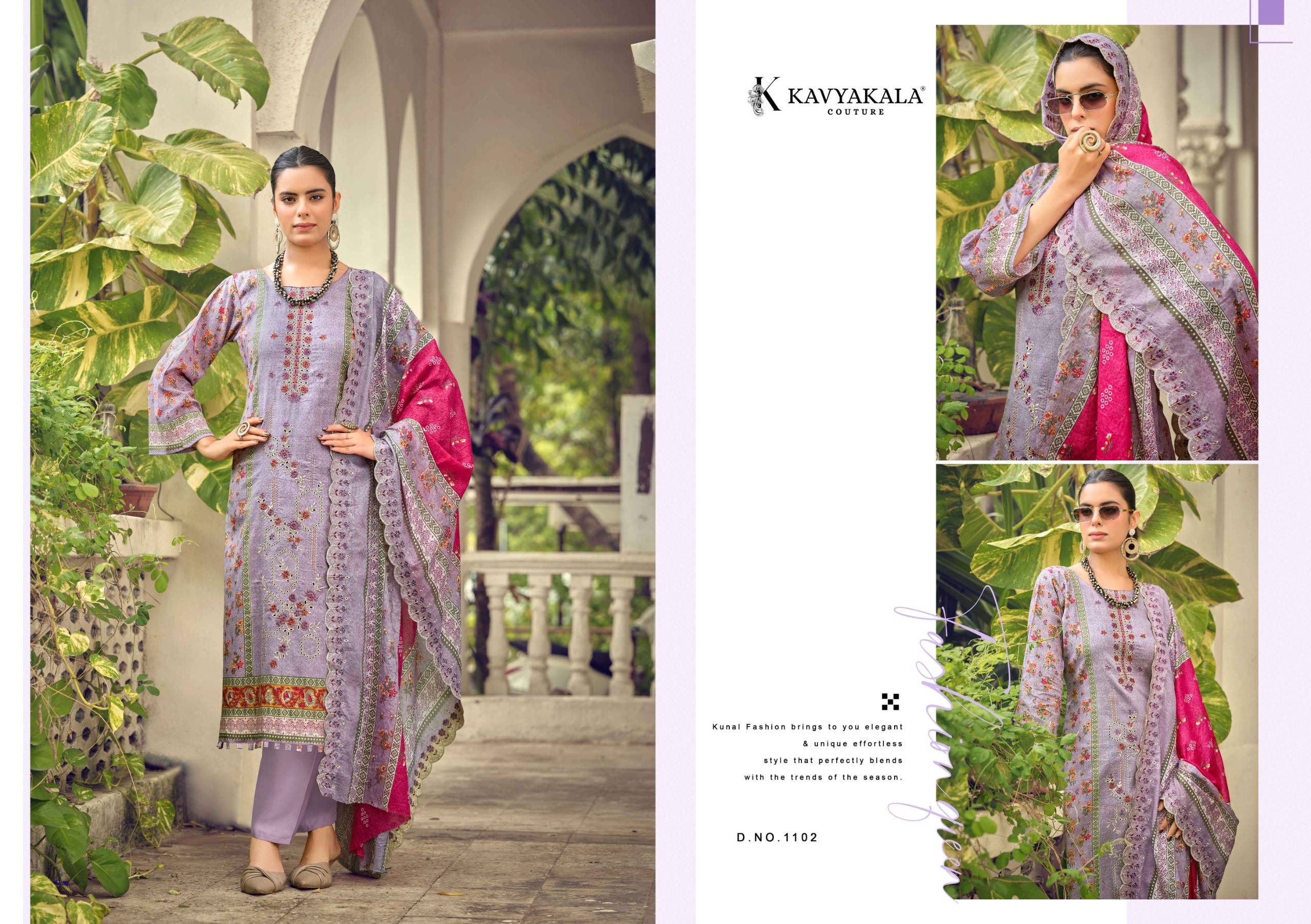 BIN SAEED Vol 11 ‎By KAVYA‎‎ KALA 1101 To 1108 Series Beautiful Festive Suits Stylish Fancy Colorful Casual Wear & Ethnic Wear PURE‎ CAMBRIC Print Dresses At Wholesale Price